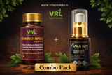 VRL Ayurveda Stamina-24 Capsules & Yovan Booti Oil Combo | Ayurvedic Energy, Stamina, Vitality & Overall Wellness Support