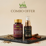 VRL Ayurveda Stamina-24 Capsules & Yovan Booti Oil Combo | Ayurvedic Energy, Stamina, Vitality & Overall Wellness Support