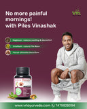 VRL Ayurveda Piles Vinashak – Herbal capsules for piles relief, reduces pain, swelling & bleeding, supports digestion, 30 natural Ayurvedic capsules.